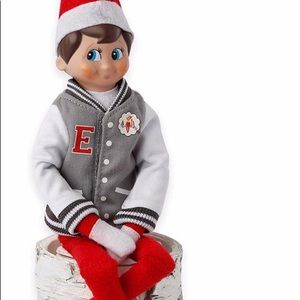 Elf on the shelf “TEAM LETTERMAN JACKET” outfit